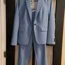 Banana Republic  blue Avery suit! Jacket is size 2, pants size 0 Photo 0