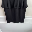 Alice + Olivia  black peplum employed office career bodycon dress size 10 Photo 7