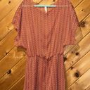 Miken red striped swim coverup dress Size L Photo 0