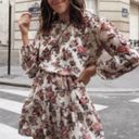 Wilfred  Aritzia Lamare floral open back oversized mini dress XXS Photo 2