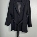 Good American NWT  Trench Blazer Jacket Belted Black 7 Plus Size 4XL Photo 5