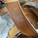 Franco Sarto Ozio Platform Cork Snakeskin Print Vegan Leather Sandals Size 10 Photo 3