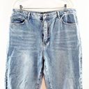 Pretty Little Thing  Plus Open Knee Long Leg Straight Leg Jean Light Blue Wash 14 Photo 5