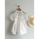 Tuckernuck   | Pomander Place | Tinsley Top | White Organza Puff Sleeve | Sz XS Photo 4