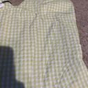 ZARA Lime green and white gingham sleeveless corset top never worn Photo 4