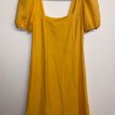 Mango  Puff Sleeve Square Neck Dress Photo 7