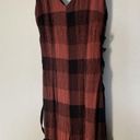 Anthropologie ‎ Ett Twa Jumpsuit 4 Petite Wide Leg Red Black Check Lace Up Sides Photo 6