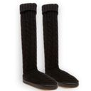 Mad love  Black Knit Sock Knee High Boots M 7/8 Photo 7