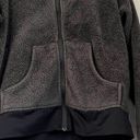 Columbia  grey black Sherpa fleece jacket Sz L Photo 1