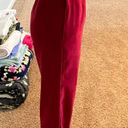 Vintage Red Suede Pants Size 4 Photo 2