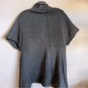 Lane Bryant Thick Knit Gray Short Sleeve Tassel Sweater Cardigan Photo 3