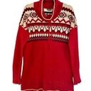 Eddie Bauer  wool fairisle Cowlneck sweater m Photo 0