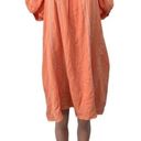 Davi & Dani NWT  Balloon Tie Elbow Sleeve Gauze Dress Lined Size SMALL Coral Photo 2