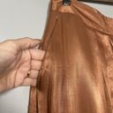 ZARA  BROWN SATIN WIDE LEG PANTS SIZE M NWT Whimsigoth Party Office Preppy Photo 3