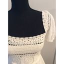 Jessica Simpson New NWT Small S crochet square neck white dress western cowgirl  Photo 3