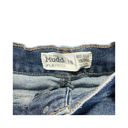 Mudd  Mid Rise Vintage Skinny FLX Stretch Dark Denim Jeans Size 18 Distressed Photo 2