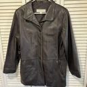 Liz Claiborne Women’s Leather Jacket Size Medium  Photo 0