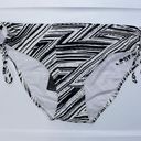 NWT INGEAR Zebra Stripe Black & White Halter String Bikini Set Women’s Large L Photo 4