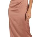 Reiss NWT  Brown Adaline One-shoulder Satin Midi Photo 0