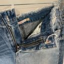 Chelsea and Violet  Two-Tone Distressed Denim Skirt Photo 3