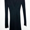 Off-White  Draped Long Sleeve Jersey Dress Black NWT in Size 38 (XS) Photo 1