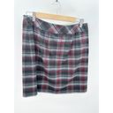 The Loft  Outlet Skirt Women 6 Black Grey Red Printed Hidden Side Zip Mini Photo 1