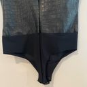 Commando  Faux Leather Bodysuit Black Croc Reptile Sleeveless Size Small Edgy Photo 4