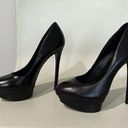 Brian Atwood  Fontanne Black Heel Shoes Platform Pumps Size 7 Photo 0