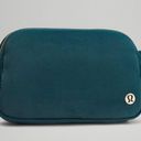 Lululemon NWT  Velour Everywhere Belt Bag Green Jasper Color Gold Hardware Photo 1