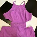 Halston Heritage Open Back Long Gown Cut Outs Orchid Bright Purple Pink sz 12 Photo 8