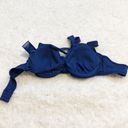 Apt. 9 🆕  twist front padded push up halter bikini navy blue tie neck Photo 3