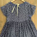 Comme des Garçons Tricot Comme des Garcons Short Sleeve Printed Dress in Indigo & White Size Small Photo 6