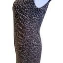 Loft  Cheetah Print with Side Roushing Sleeveless Dress Size M Photo 2