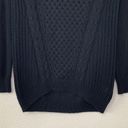 SO NWT  Kohl’s Black Cable Knit Black Long Sleeves Pullover Women’s Sweater Photo 4