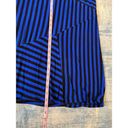 Apt. 9  Blue Black Asymmetrical Striped Maxi Skirt Petite Small Photo 5