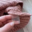 margaret o'leary Margaret O’Leary muted pink chunky knit sweater puff sleeves women’s size S Photo 6