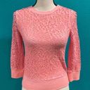 We The Free  by free people hot pink hole deconstructed sweater in size xs Photo 0