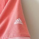 Adidas  Climalite Orange Polo Zip Golf Shirt Size Small Photo 1