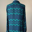 The Limited  | Chevron Print Button Down Blouse Sz M Photo 5