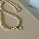 American Vintage Vintage “Catalina” Crystal Heart Pearl Pendant Charm Necklace Mob Wife Lolita Photo 4