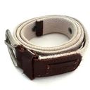 Aeropostale  Neutral Beige Brown Woven Faux Leather Belt S Photo 0