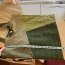 Handmade  Large Oversized Green Cottage Granola Patchwork Tote Bag Photo 10