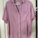 Abercrombie & Fitch Oversized Linen Blend Resort Shirt Photo 2