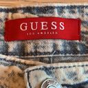 Guess  Acid Washed High Waist Wide Leg Cropped Raw Hem Women's Jeans Size 8/29 Photo 7