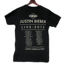 Tultex JUSTIN BIEBER Size Small Believe Live 2013 Tour T-Shirt - Black by  GOLD Photo 1