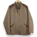 Ralph Lauren Lauren  Quilted Puffer Faux Leather Jacket Photo 0