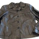 Croft & Barrow Y2K Leather  black leather jacket size L Photo 0