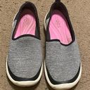 Crocs  204727 Busy Day Heather Skimmer Slip On Womens Size 9 Gray White Sneaker Photo 0