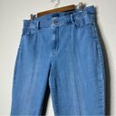 J.Jill  Women's Denim High Rise Slim Ankle Pintuck Jeans Light Wash Cotton 12T Photo 2
