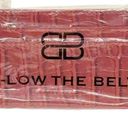 B-low the Belt  Faux Croc Business Credit Card Case Convenient Wallet Red NEW Photo 0